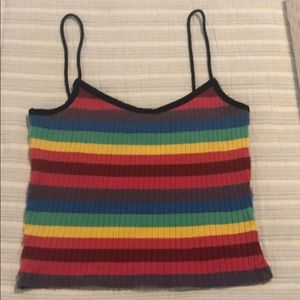 TOPSHOP multicolor striped tank